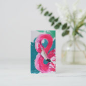 Fabulous Flamingo-Visitekaartjes Visitekaartje (Staand voorkant)