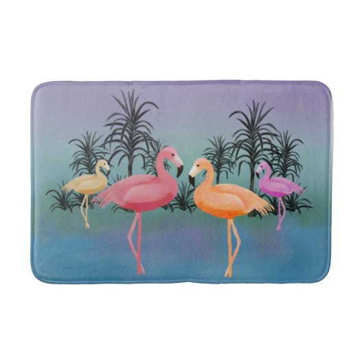 Fabulous Flamingos Badmat (Voorkant)