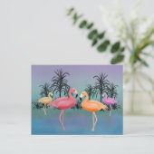 Fabulous Flamingos Briefkaart (Staand voorkant)