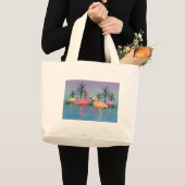 Fabulous Flamingos Grote Tote Bag (Voorkant (product))