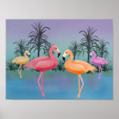 Fabulous Flamingos Print (Voorkant)
