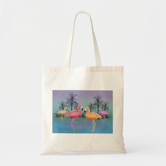 Fabulous Flamingos Tote Bag (Voorkant)