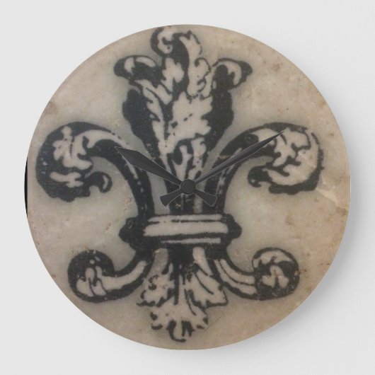 FABULOUS FLEUR DE LIS GROTE KLOK (Voorkant)