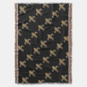 Fabulous Floating Fleur de Lis print. Deken (Voorkant Verticaal)
