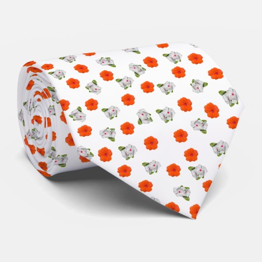 Fabulous Floral Stropdas (Opgerold)