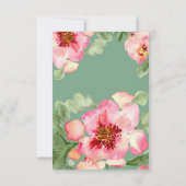 Fabulous Florals Garden Party Bridal Shower RSVP Kaartje (Achterkant)