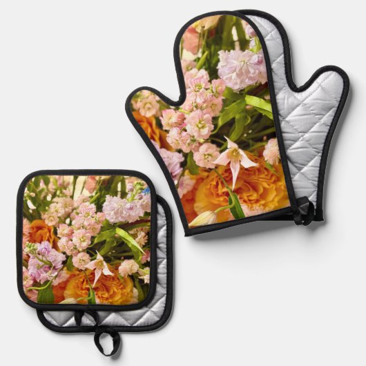 Fabulous Florals Ovenwant & Pannenlap Set (Voorkant / Achterkant)