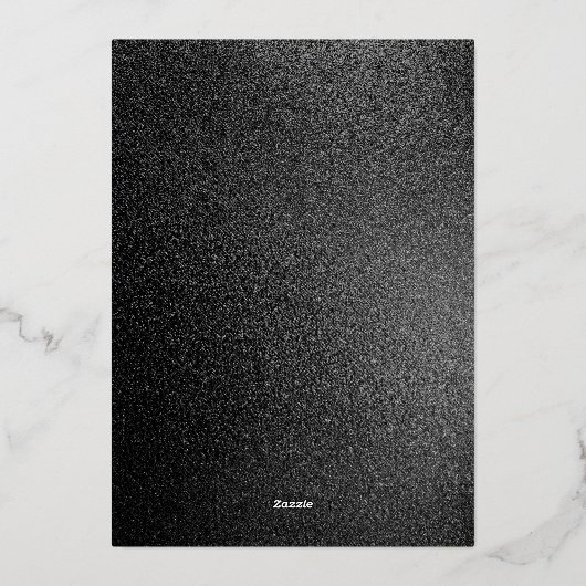 Fabulous Fourty BIrthday Foil Invitation Folie Uitnodiging (Achterkant)