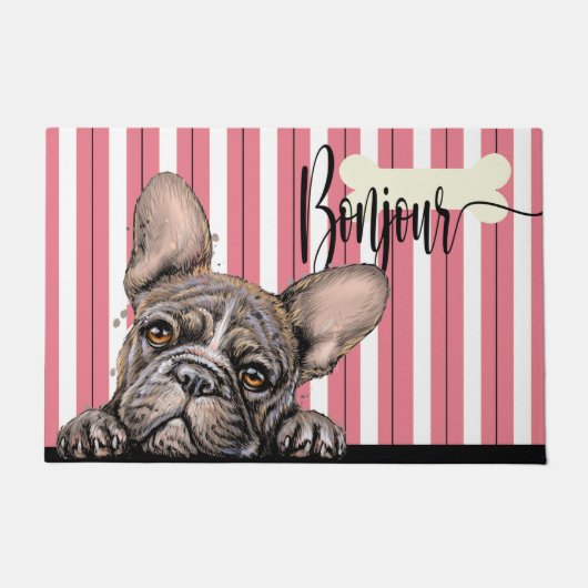 Fabulous Frenchie French Bulldog Deurmat (Voorkant)