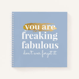 Fabulous Friend Inspirerend Funny Dusty Blue Notitieboek
