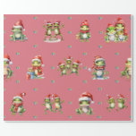 Fabulous Frogs Kerstvakantie LT Rood Wrapping Cadeaupapier<br><div class="desc">Leuke kikkers vakantie inpakpapier zal vermaken en verrukken iedereen die je het geschenk aan! Amusant, kwaliteit inpakpapier zal uw favoriet zijn. Zoek naar onze geweldige Frog Rock Band set van drie platte vellen en gerolde inpakpapier om bij te passen! Bovendien helpen alle producten met een dierthema die worden verkocht in...</div>