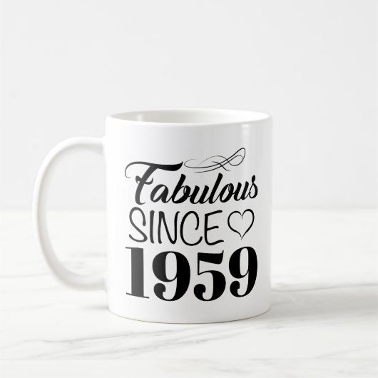 Fabulous from 1959 60th Birthday Koffiemok (Links)
