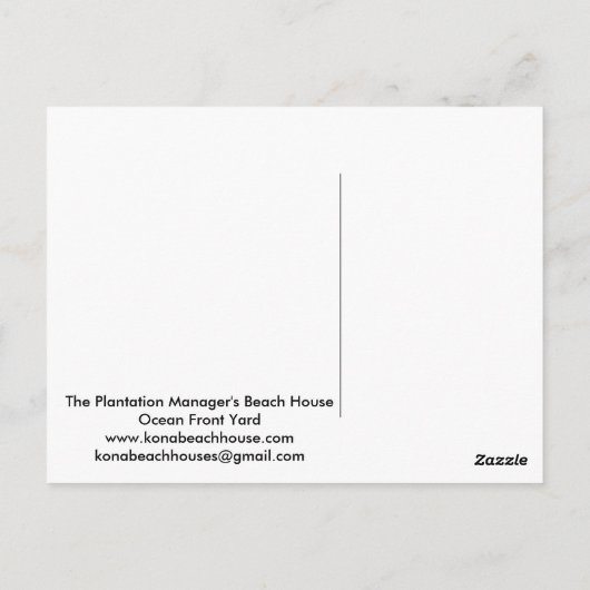 Fabulous Front Yard Briefkaart (Achterkant)