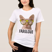 FABULOUS Funny SPHYNX Kat T-shirts (Voorkant)
