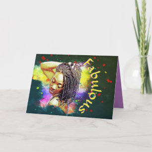 Fabulous gaat nooit uit de stijl van de dag kaart