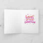 Fabulous Gamer Christmas Card  Feestdagen Kaart (Binnen)