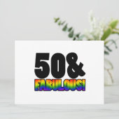 Fabulous Gay 50th Birthday Kaart (Staand voorkant)