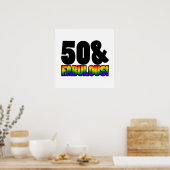 Fabulous Gay 50th Birthday Poster (Keuken)