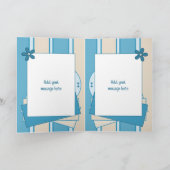 Fabulous Goddochter Birthday wenst blauw Kaart (Binnen)