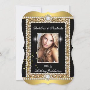 Fabulous Gold Black Glamor Hollywood Diamond Kaart