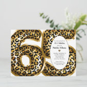 Fabulous Gouden Folie Luipaard Print ELKE LEEFTIJD Kaart (Staand voorkant)