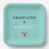 Fabulous & Graduated Celebration Tiara Party Papieren Bordje (Voorkant)