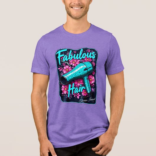 Fabulous Hair Tri-Blend Shirt (Voorkant)