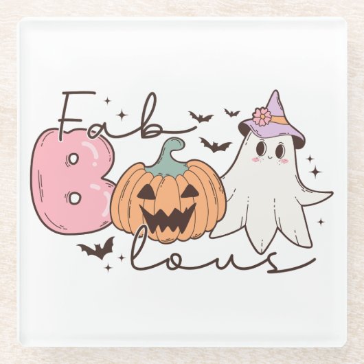 Fabulous Halloween Glazen Onderzetter (Voorkant)