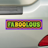 Fabulous Halloween Greeting Bumpersticker (Op auto)