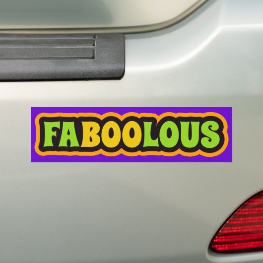 Fabulous Halloween Greeting Bumpersticker (Op auto)