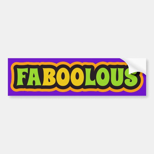 Fabulous Halloween Greeting Bumpersticker (Voorkant)