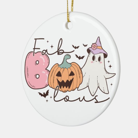 Fabulous Halloween Keramisch Ornament (Links)