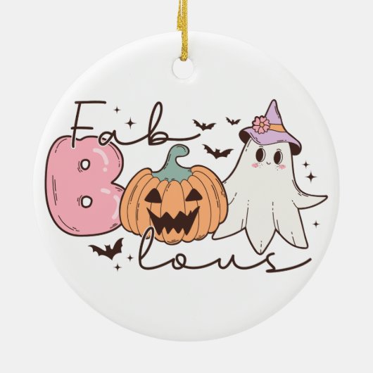 Fabulous Halloween Keramisch Ornament (Achterkant)