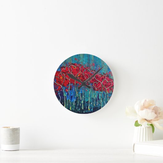 Fabulous Hearts Wandklok (Huis)