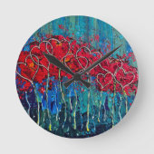 Fabulous Hearts Wandklok (Voorkant)