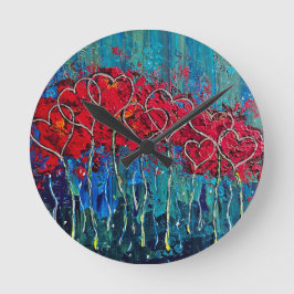Fabulous Hearts Wandklok