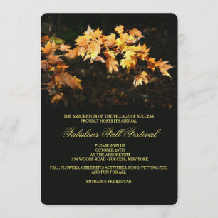 Fabulous Herfst Invitation Kaart
