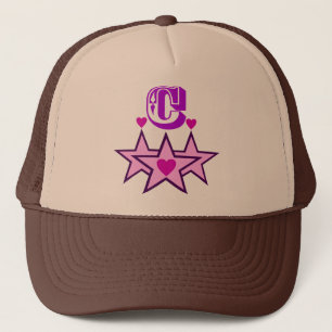 ╚"★ Fabulous Initiaal C Stijlvolle Trucker Hoed★"╝ Pet