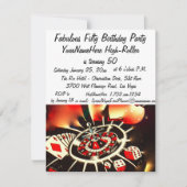 Fabulous Las Vegas 50 Birthday Celebration Kaart (Voorkant)