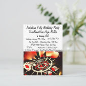 Fabulous Las Vegas 50 Birthday Celebration Kaart (Staand voorkant)