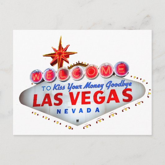 Fabulous Las Vegas Briefkaart (Voorkant)