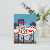 Fabulous Las Vegas Nevada Retro Briefkaart (Staand voorkant)