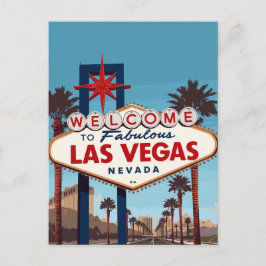 Fabulous Las Vegas Nevada Retro Briefkaart