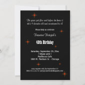 Fabulous Las Vegas Sign Birthday Party Invitation Kaart (Achterkant)