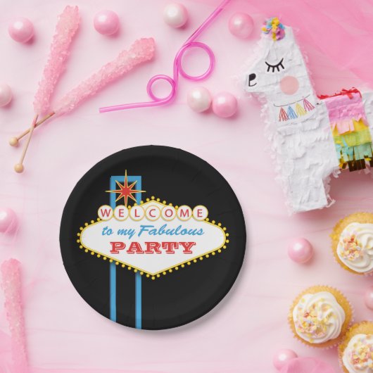 Fabulous Las Vegas Sign Party Papieren Bordje (Feest)