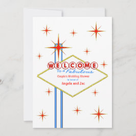 Fabulous Las Vegas Sign Wedding Shower Uitnodiging