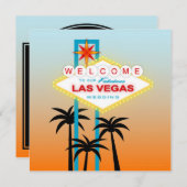 Fabulous Las Vegas Wedding Invitation Kaart (Voorkant / Achterkant)