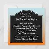 Fabulous Las Vegas Wedding Invitation Kaart (Achterkant)