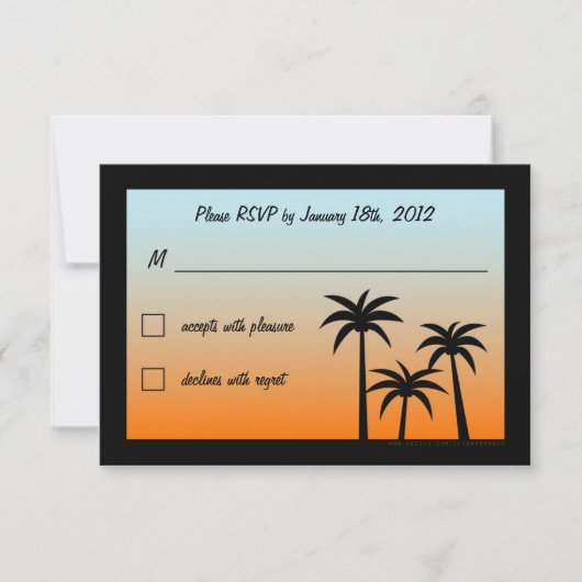 Fabulous Las Vegas Wedding RSVP (Voorkant)