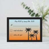 Fabulous Las Vegas Wedding RSVP (Staand voorkant)